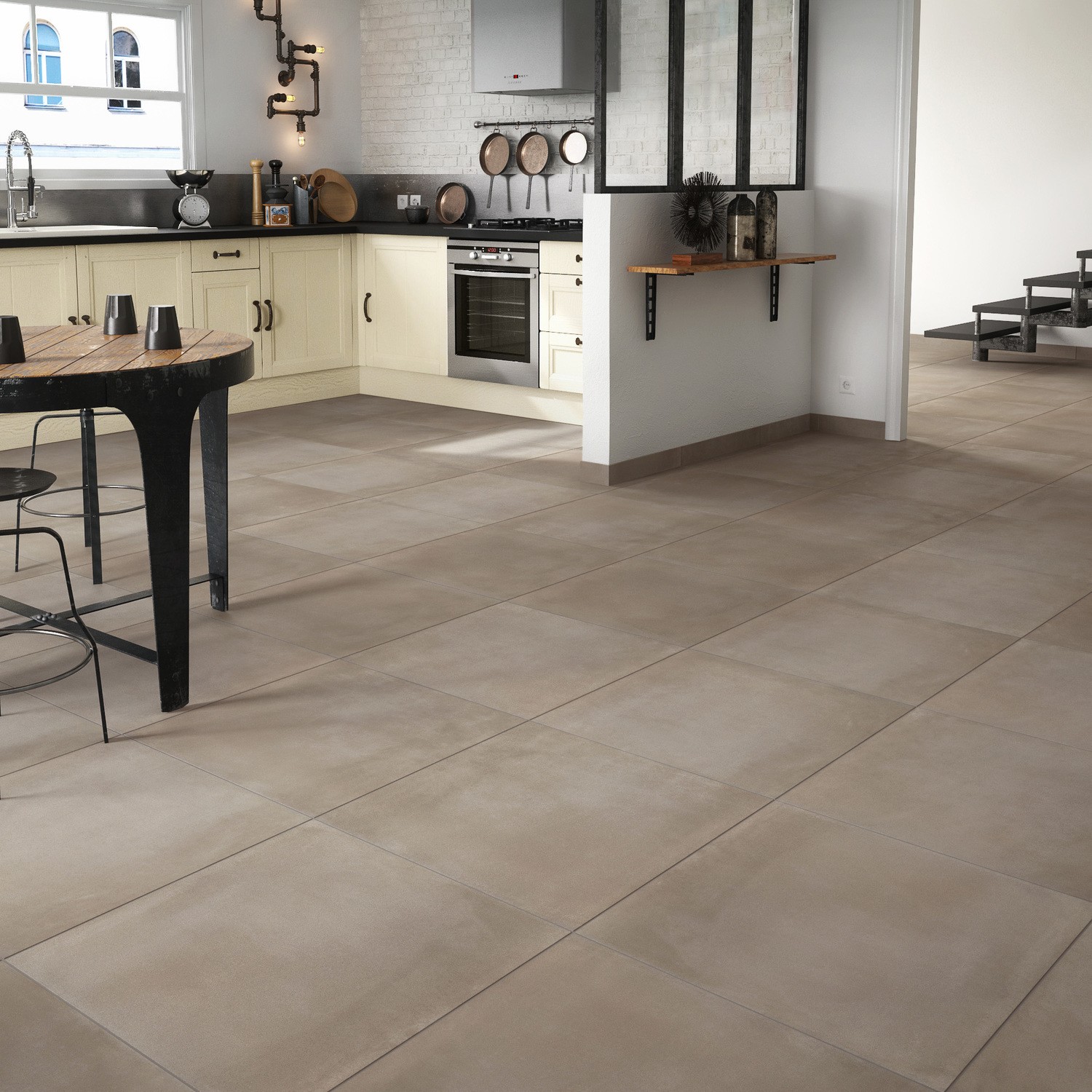 Carrelage cuisine de charme