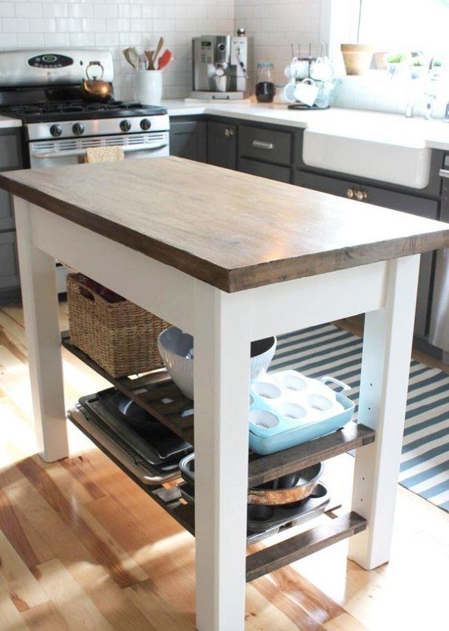 Plan de travail cuisine avec rangement