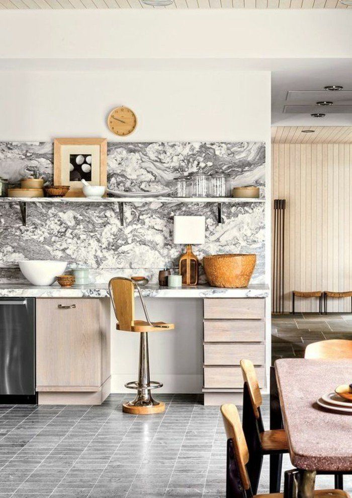 Carrelage cuisine relookée