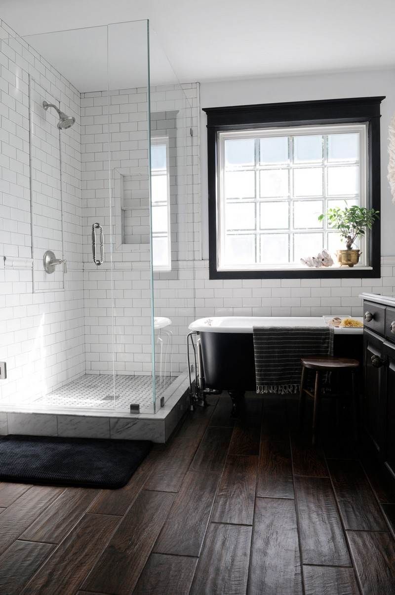 Carrelage salle de bain intemporelle