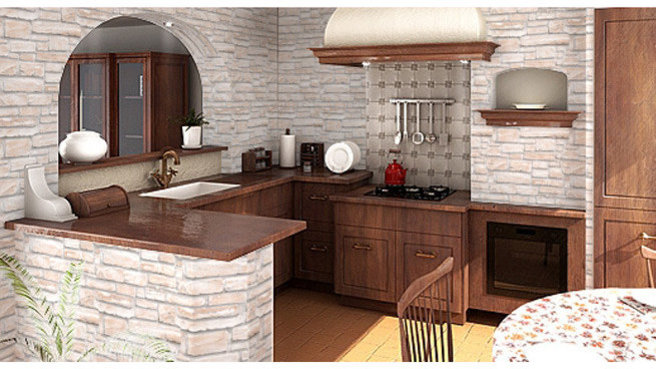 Couleur pour cuisine rustique