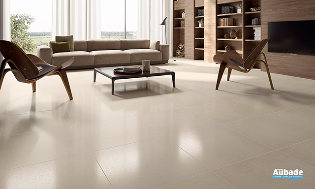 Carrelage beige effet beton