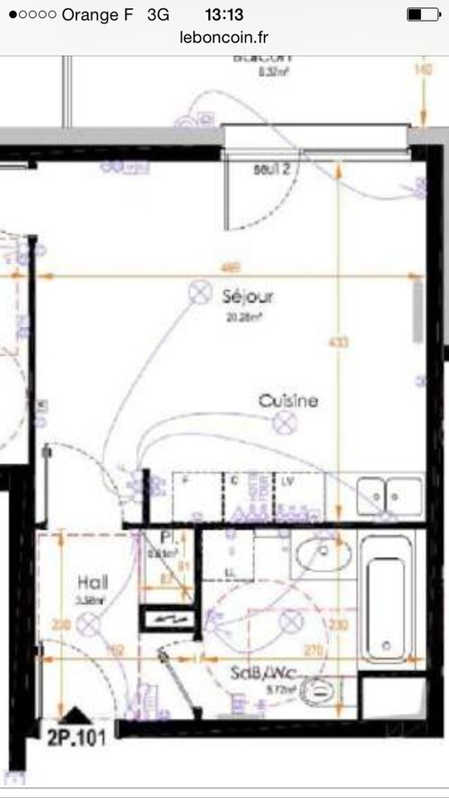 Plan cuisine salle a manger 20m2