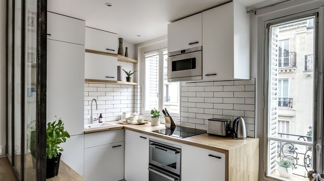 Modele de cuisine dans un studio
