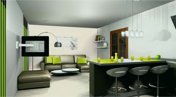 Deco salon cuisine 25m2