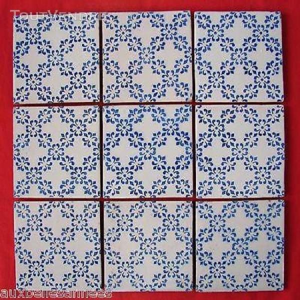 Carrelage ancien bleu