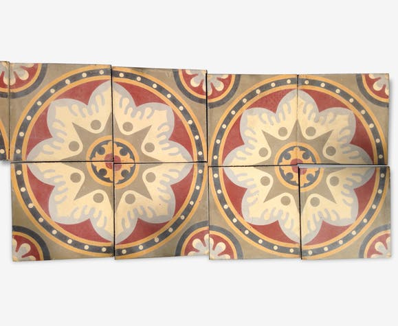 Carrelage ancien art deco