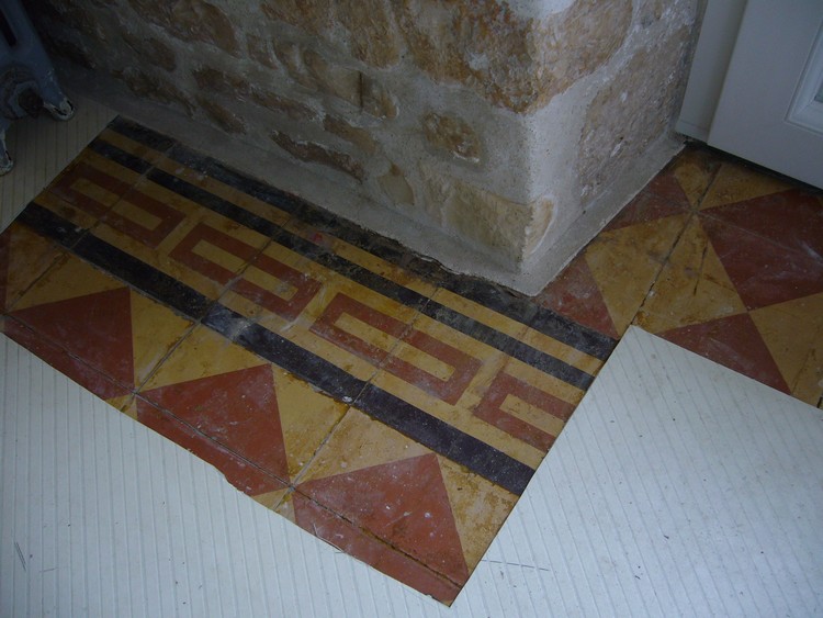 Carrelage sur ancien lino