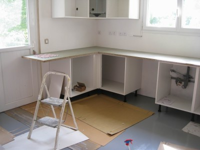 Plan de travail cuisine angle