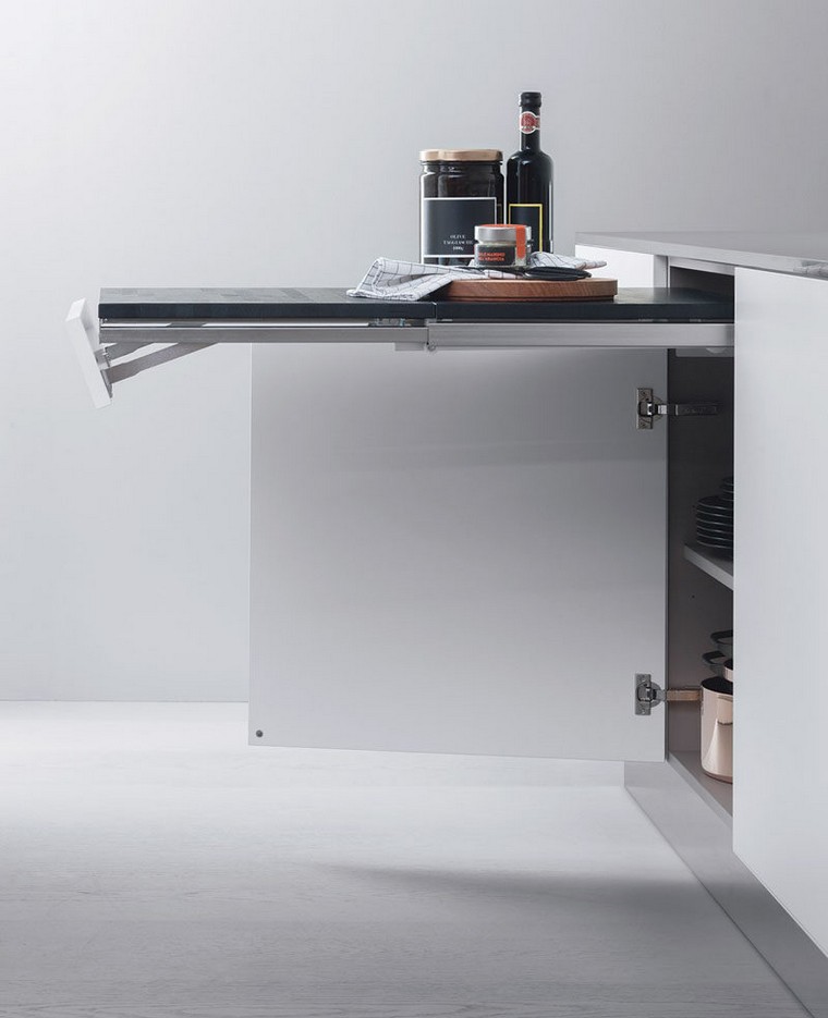 Plan travail cuisine rabattable