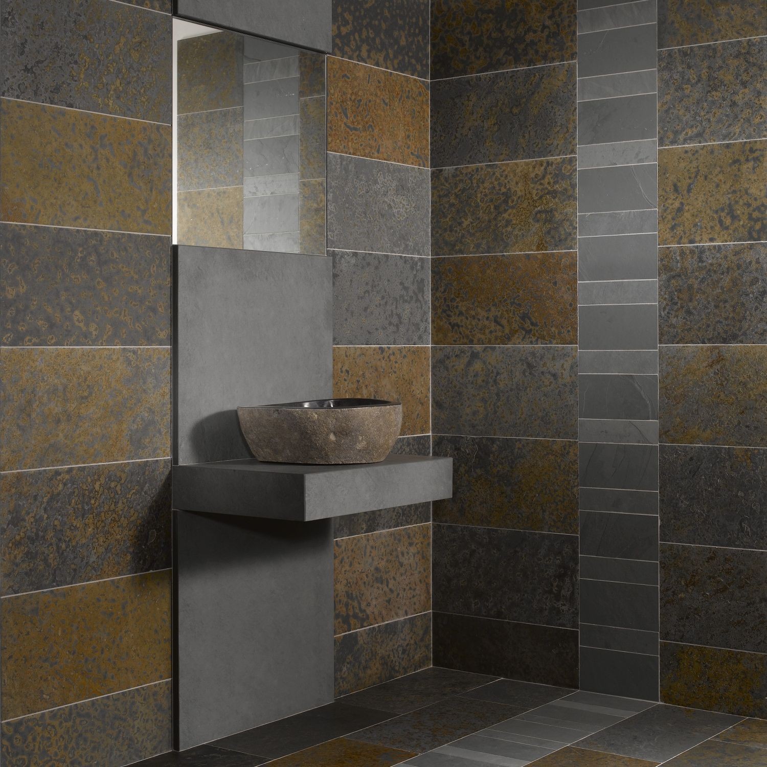 Carrelage ardoise pour douche italienne