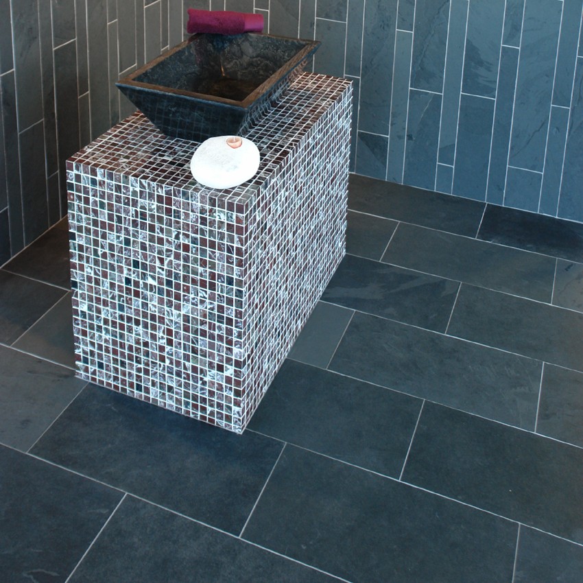 Carrelage sdb ardoise