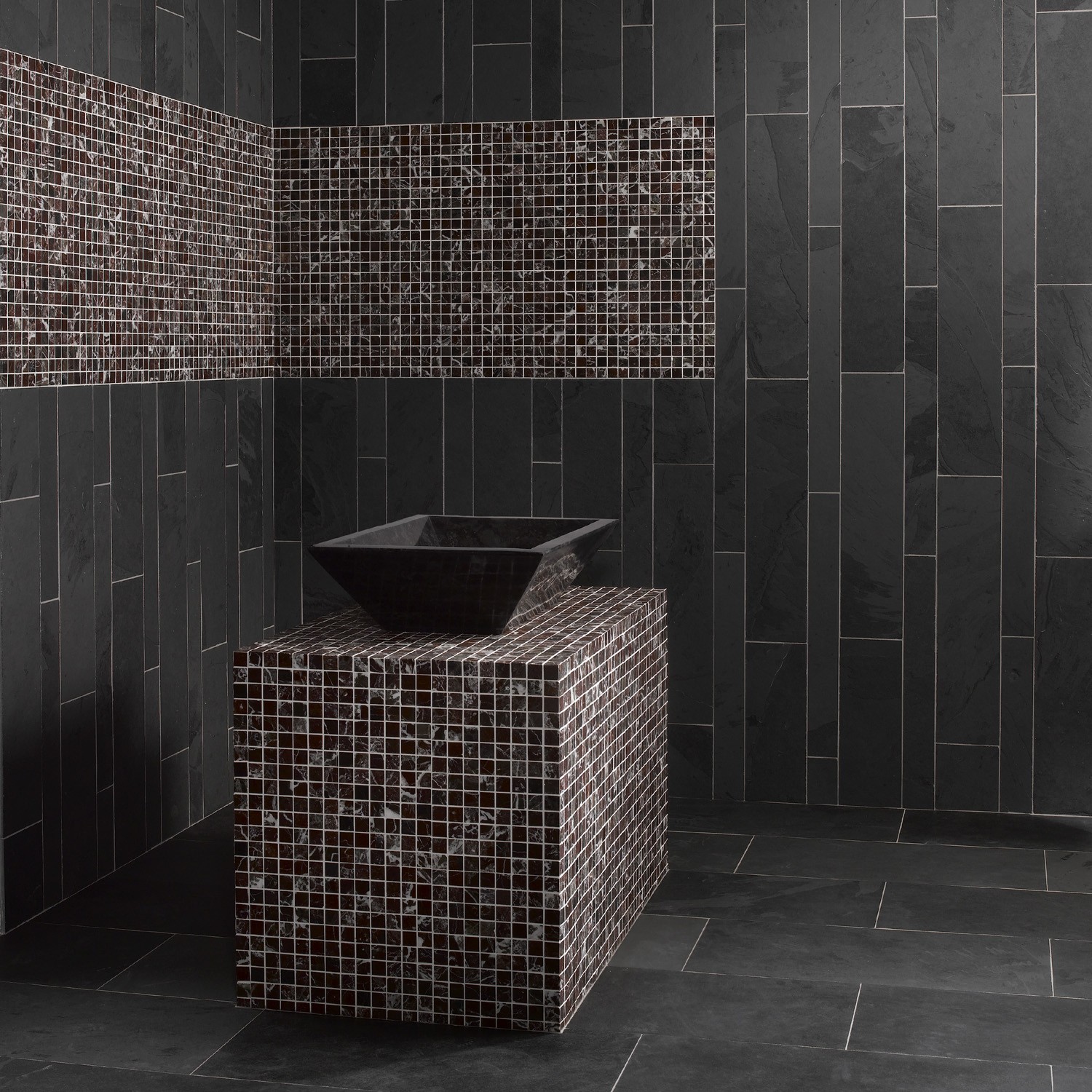 Carrelage mosaique ardoise