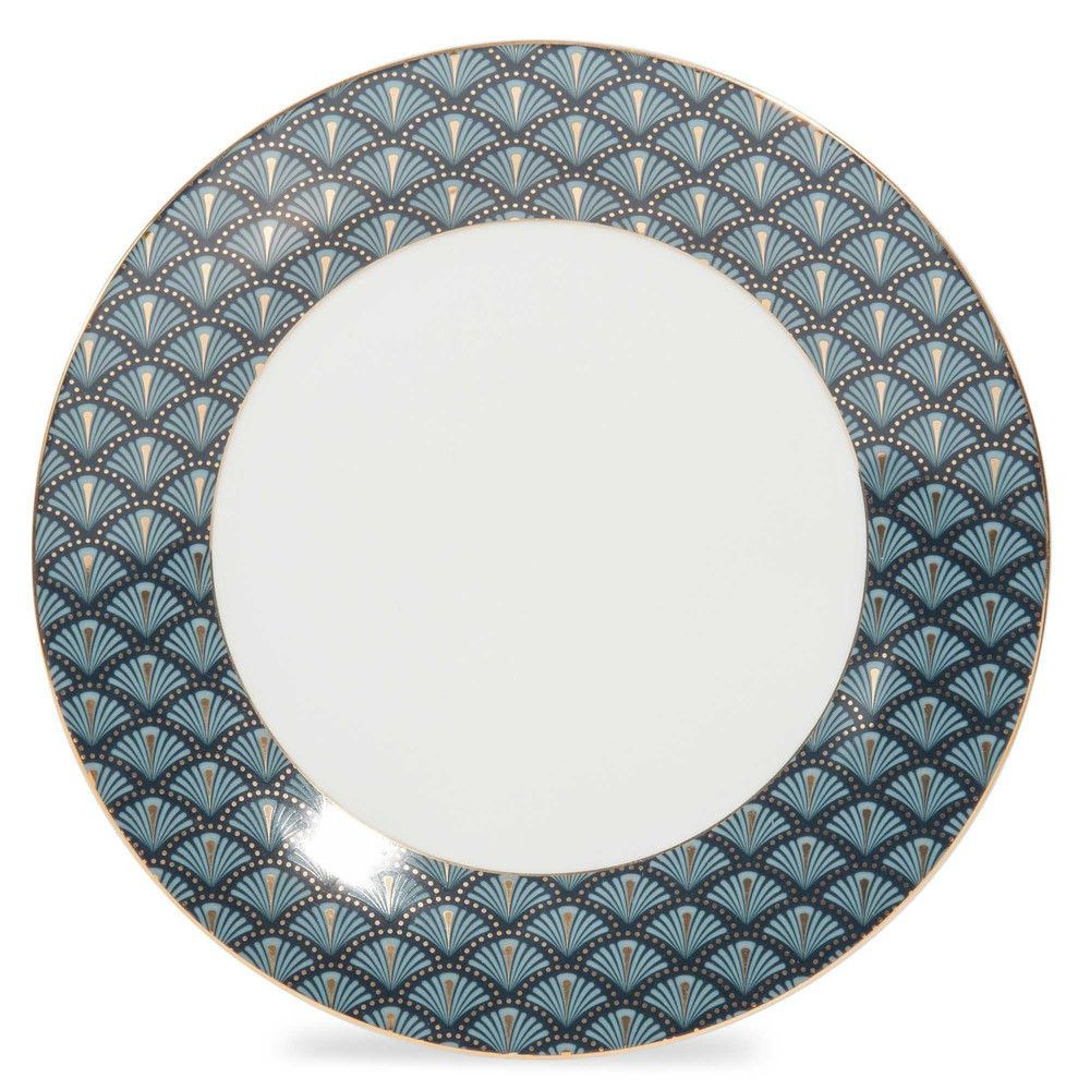 Assiette bleue maison du monde