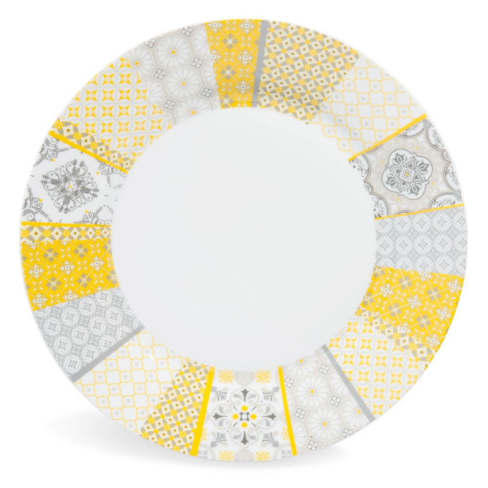 Assiette jaune maison du monde