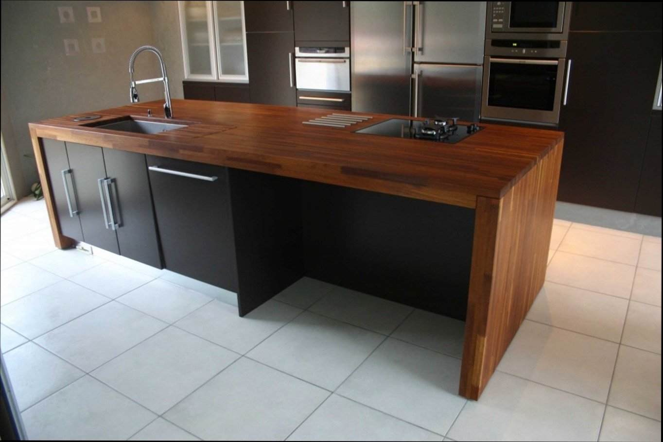 Plan table de cuisine en bois