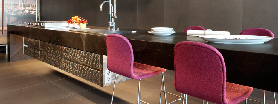Table de cuisine granit
