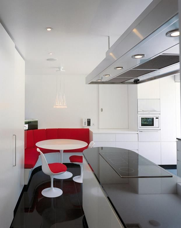 Plan cuisine avec banquette