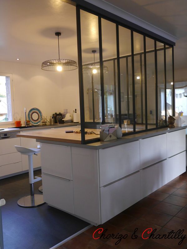 Plan de cuisine et salon