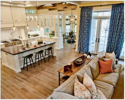 Idee deco cuisine ouverte sur salon