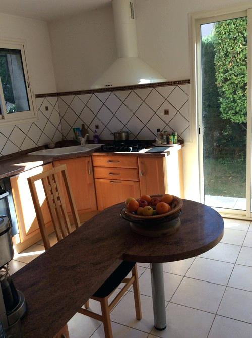 Plan de travail cuisine arrondi