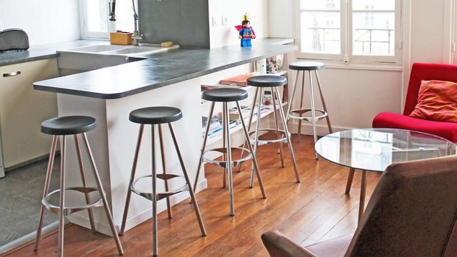 Meuble cuisine bar plan travail