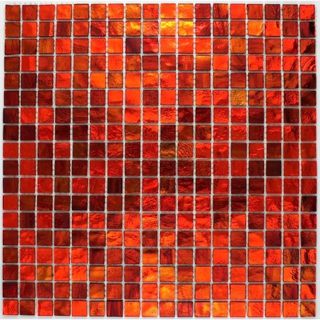 Carrelage mosaique orange