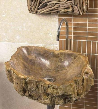 Carrelage bois pétrifié