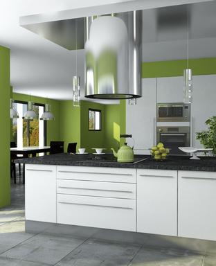 Decoration cuisine grise et blanche
