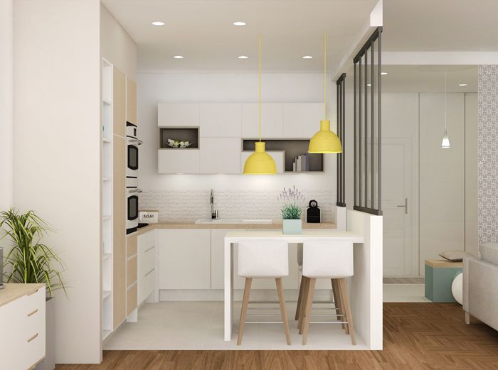 Amenagement petite cuisine americaine