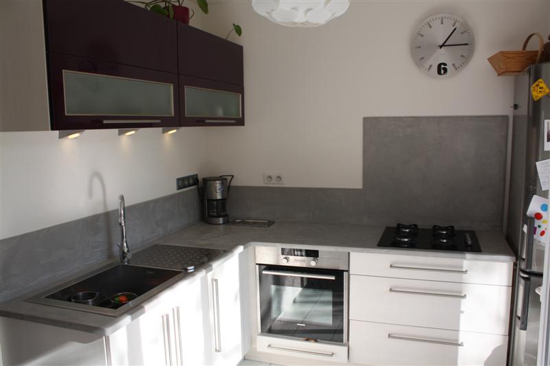 Plan de cuisine gris