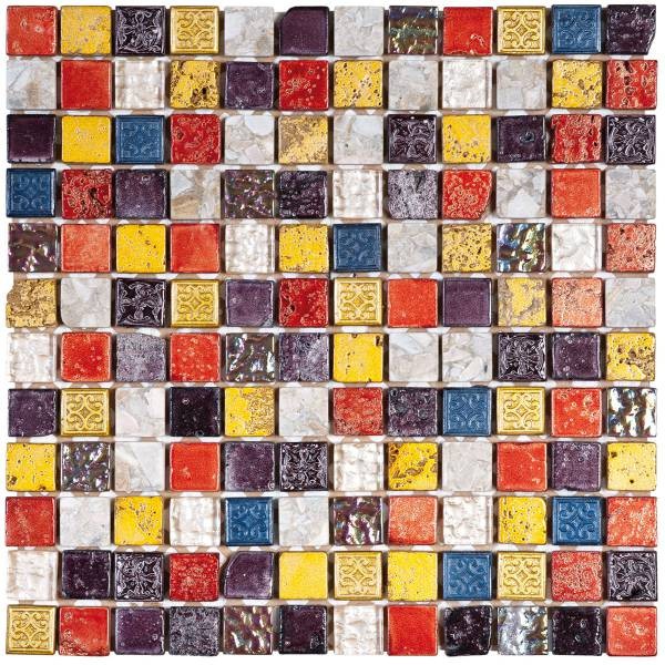 Carrelage mosaique multicolore