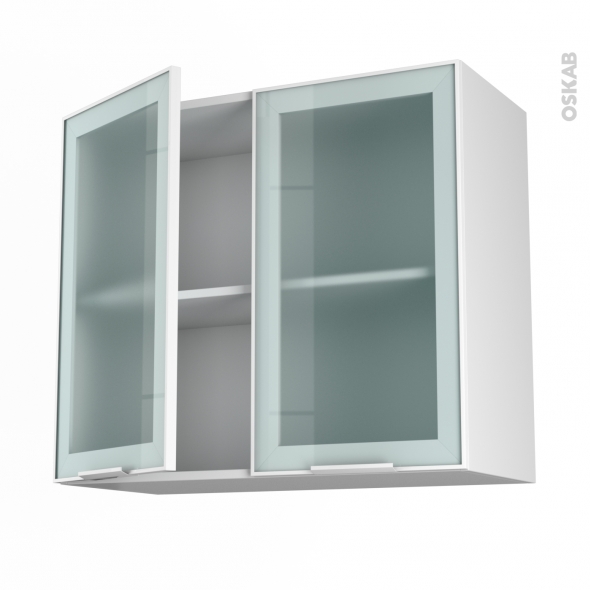 Meuble haut cuisine en verre