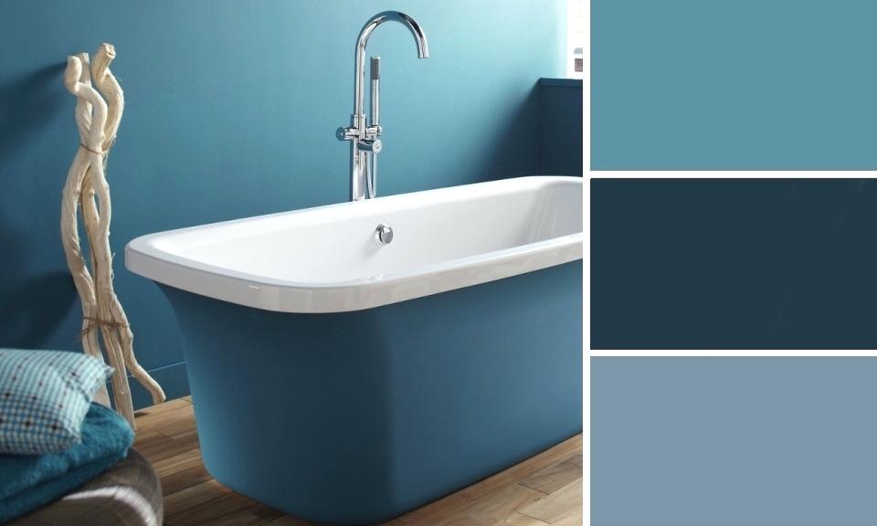 Carrelage bleu lavande