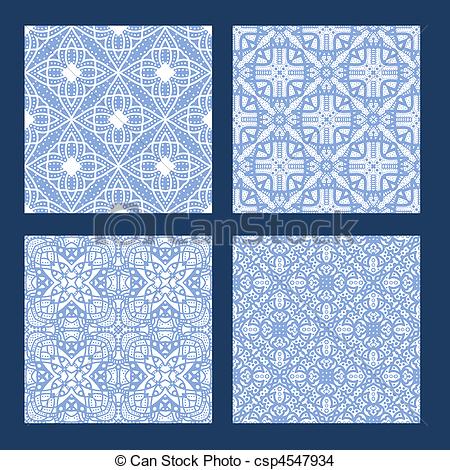 Carrelage bleu et blanc