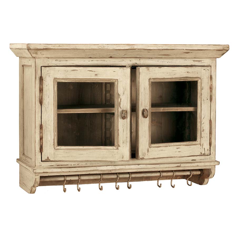 Meuble haut cuisine en bois brut