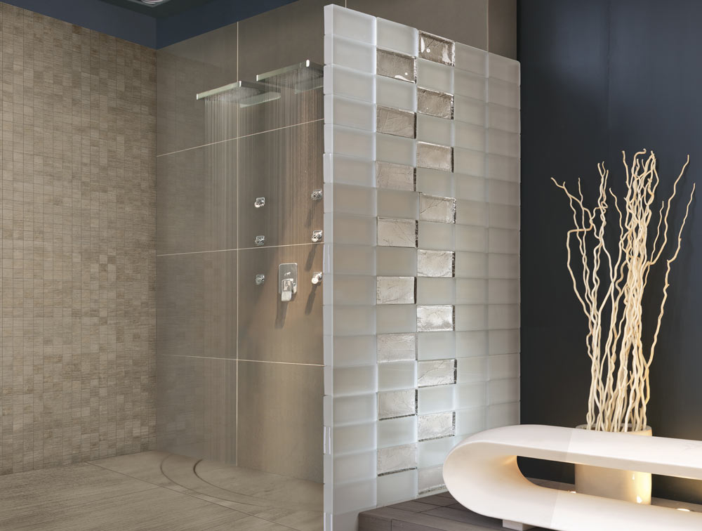 Carrelage briquette douche