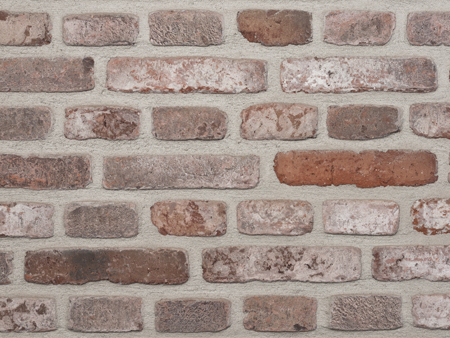 Enlever carrelage sur brique rouge