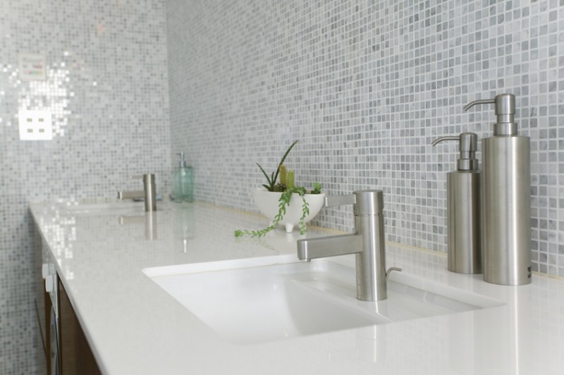 Carrelage granit blanc