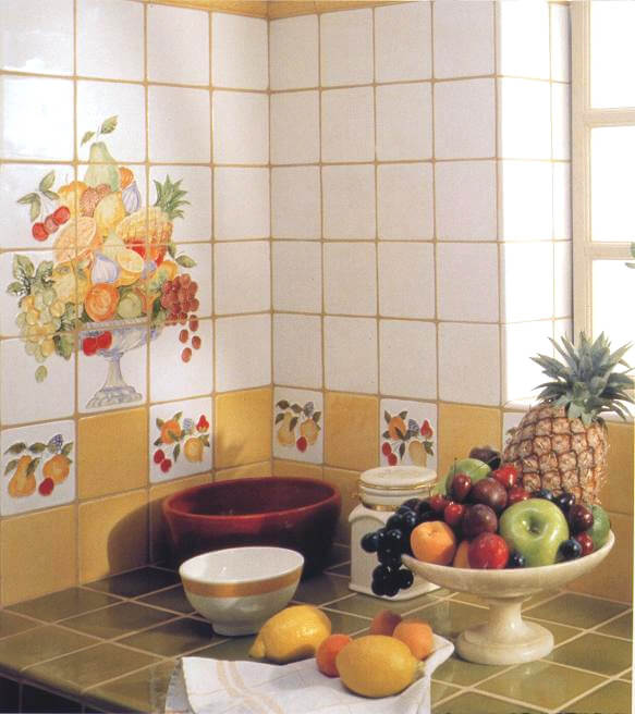 Carrelage cuisine fruit