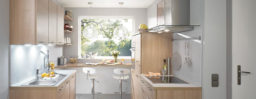Modele petite cuisine en l