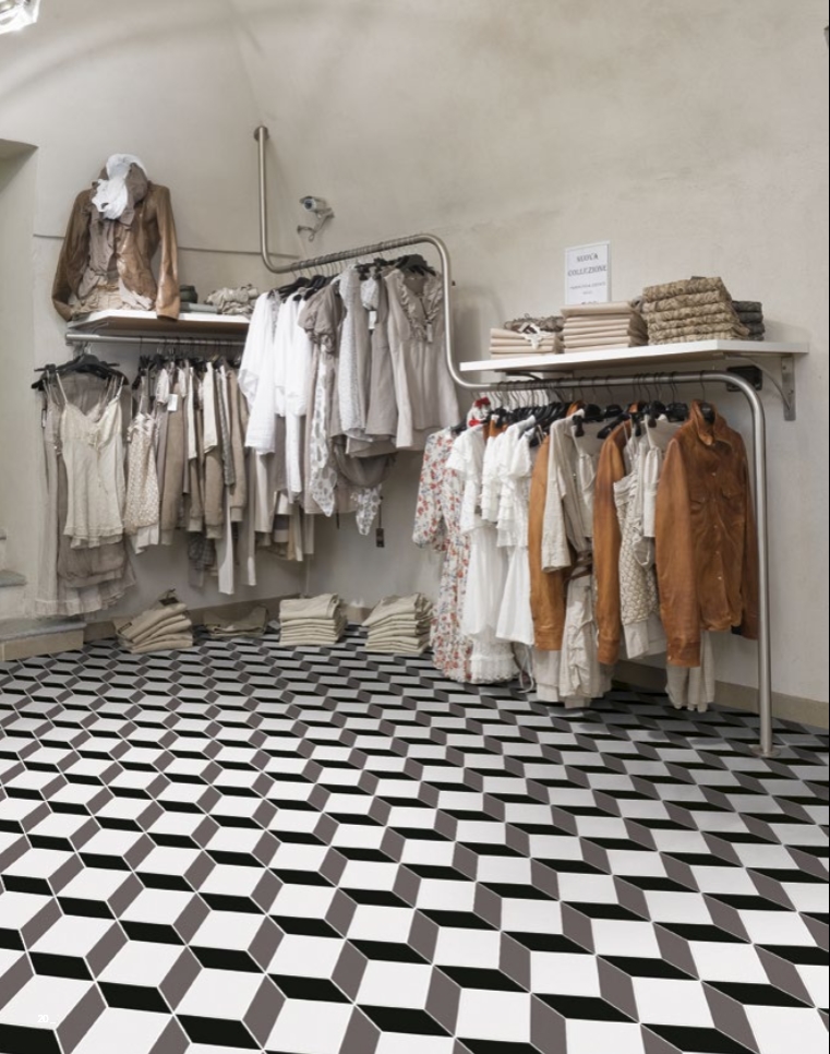 Carrelage carreau de ciment geometrique