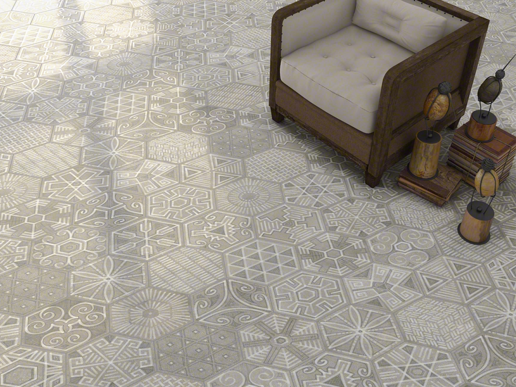 Carrelage forme hexagonale