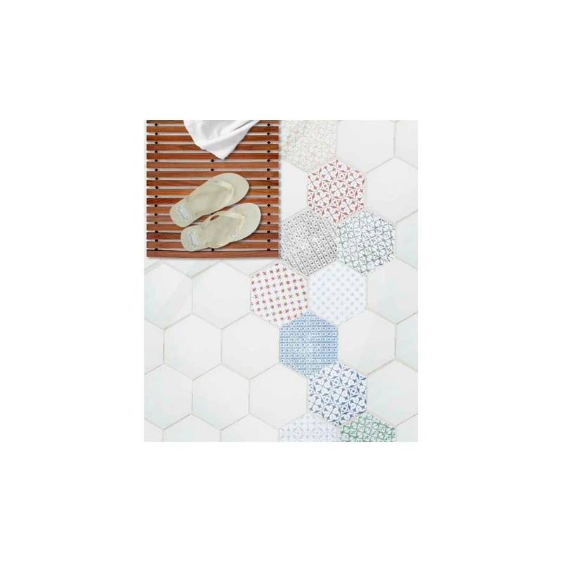 Carrelage hexagonal motif
