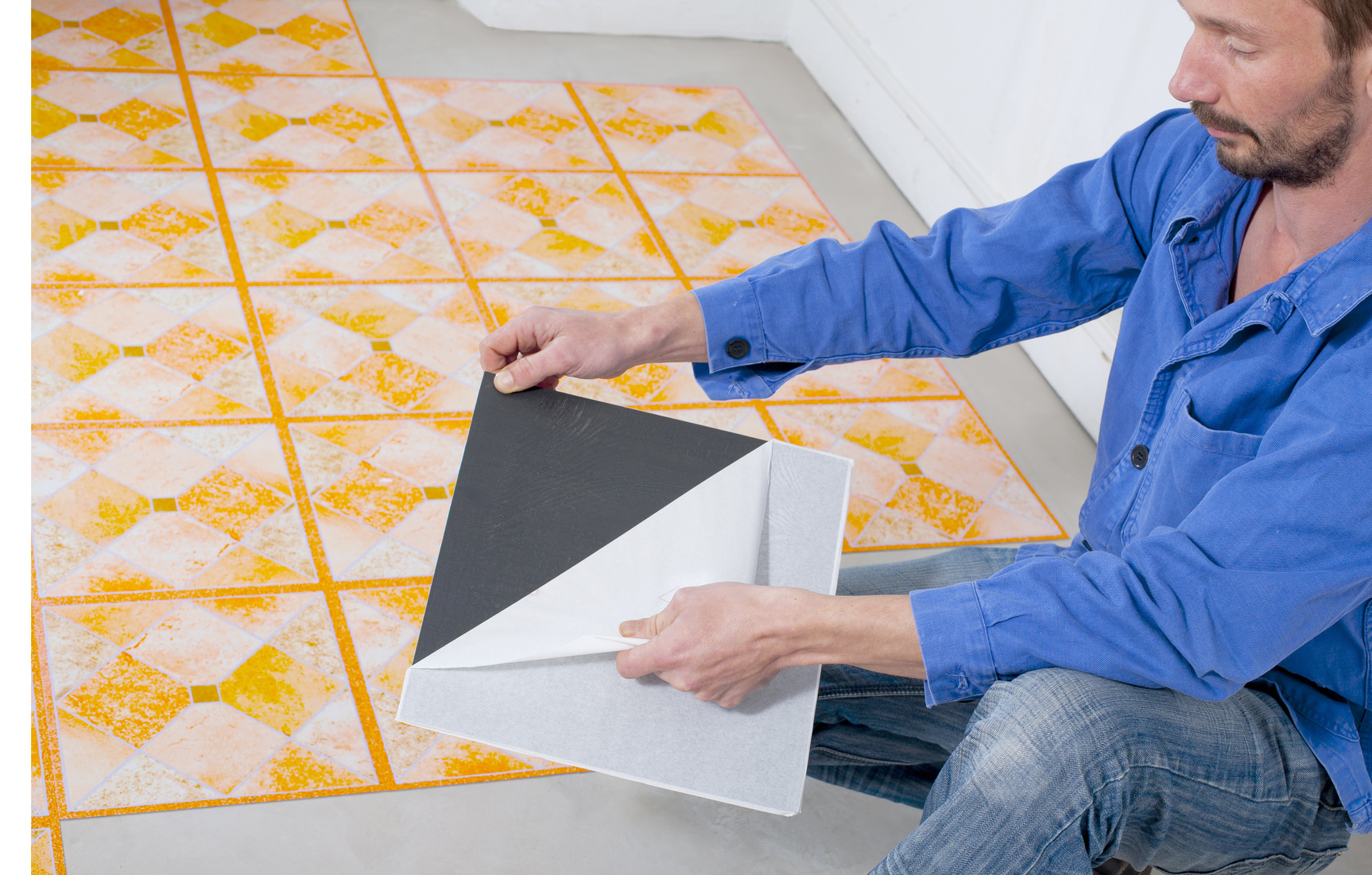 Carrelage adhesif pour escalier