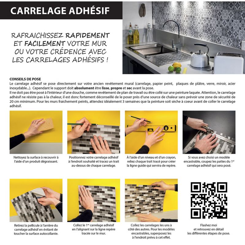 Carrelage adhesif en ligne