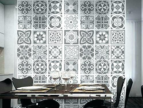 Carrelage adhesif mural carreaux de ciment