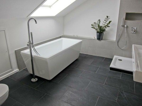 Carrelage ardoise salle de bain