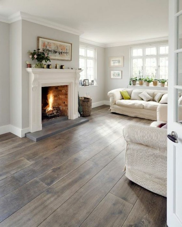 Carrelage bois salon