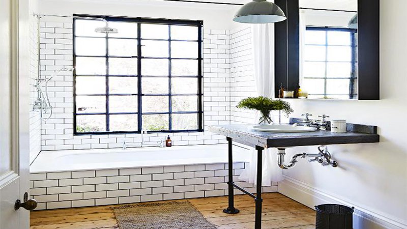 Carrelage blanc joint couleur